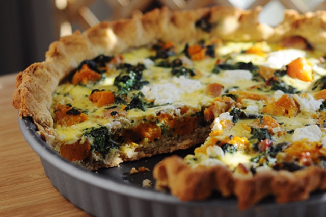 Gluten Free Butternut Squash with Sage Quiche