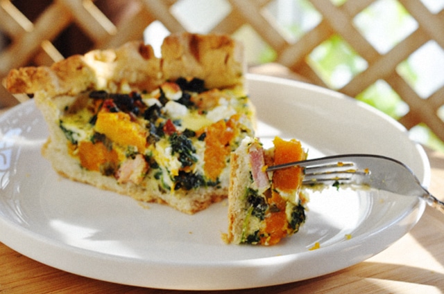 This delicious Gluten Free Butternut Squash with Sage Quiche has all the flavors for fall or winter.