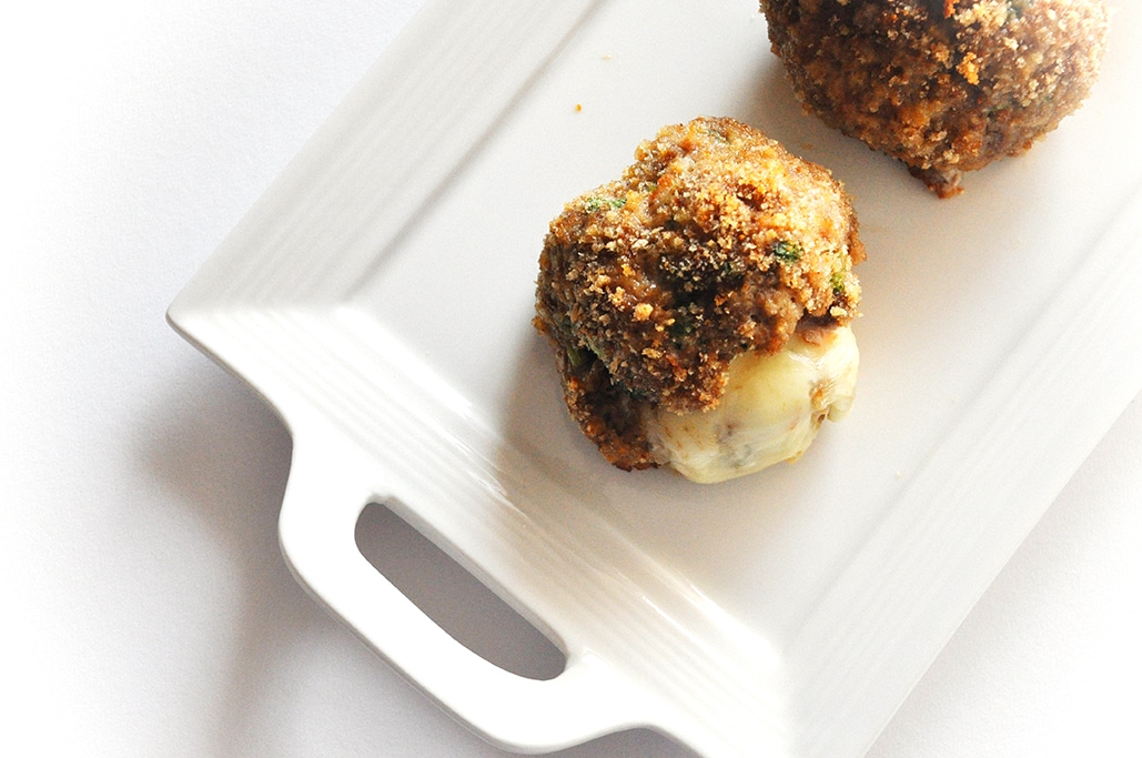 Organic Cheesy Lava Meatballs