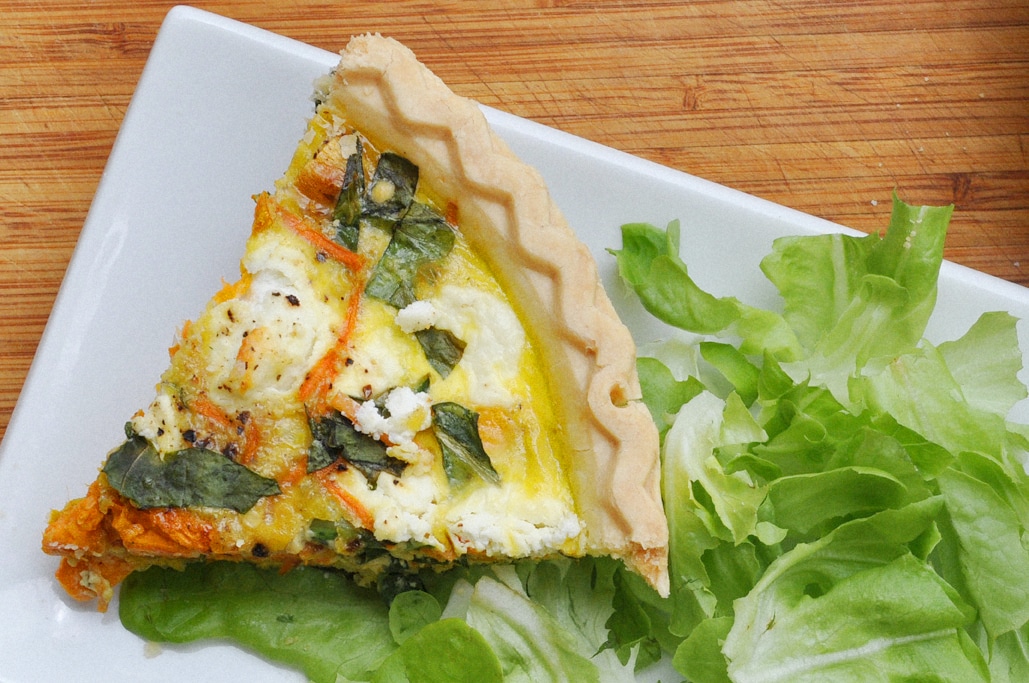 Summer Vegetable Quiche Goat Cheese