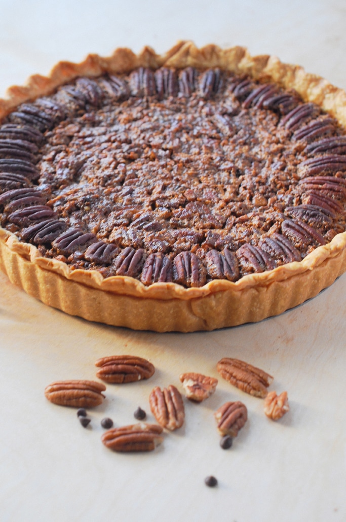 Bourbon and Chocolate Chip Pecan Pie