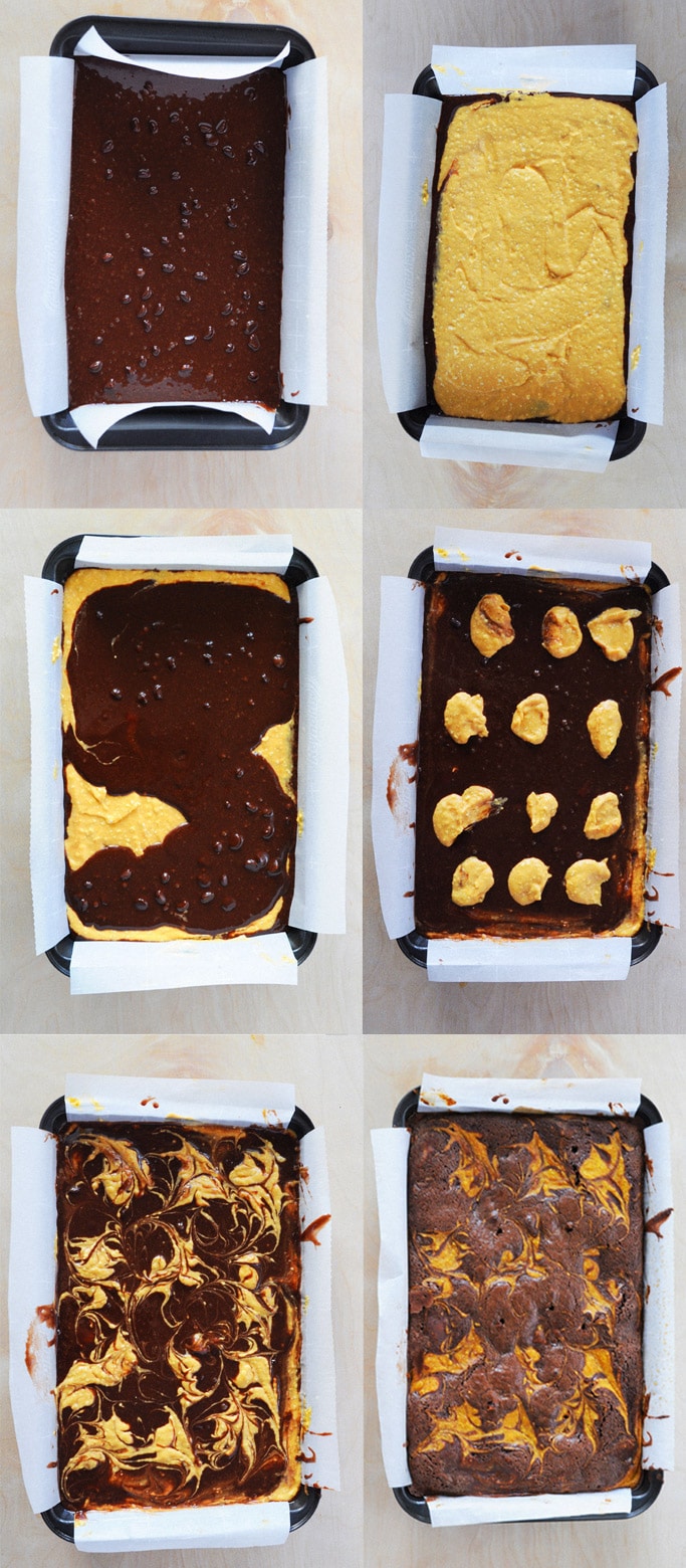 Deluxe Pumpkin Cream Cheese Brownies