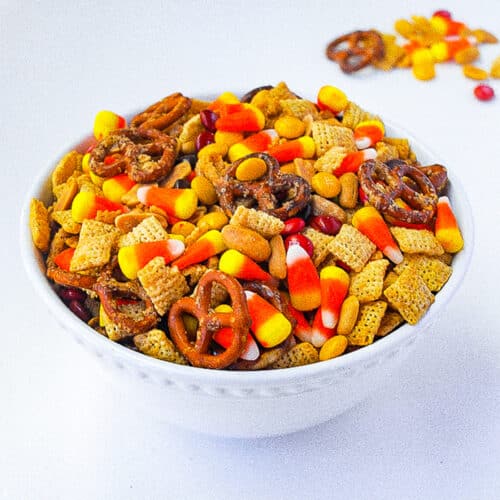 bowl of chex mix