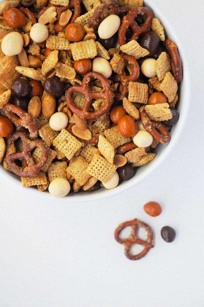 Fall Harvest Chex Mix for Thanksgiving