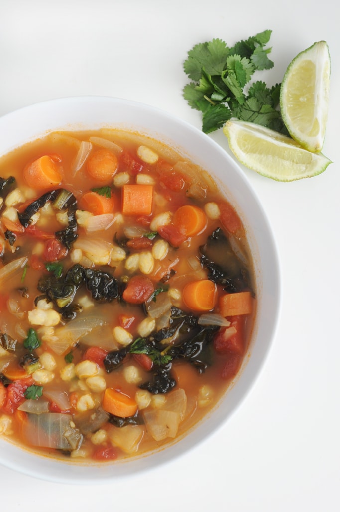 Vegan Mexican Hominy Soup