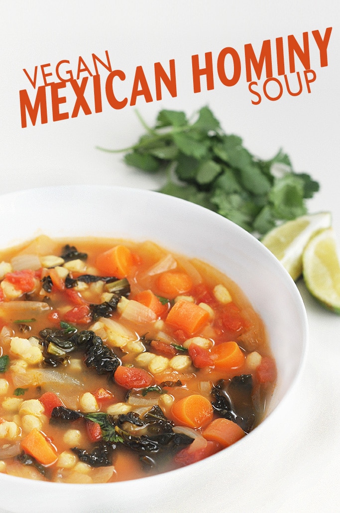 Vegan Mexican Hominy Soup