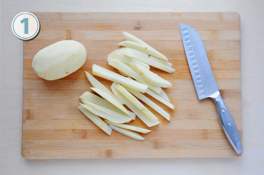 Slices potato