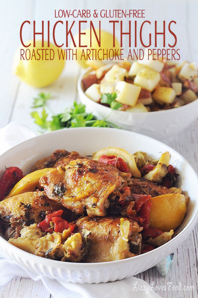 Baked Chicken Thighs with Artichokes