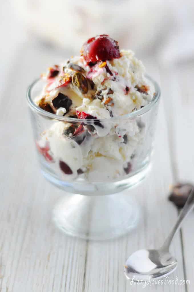 Vanilla Ice Cream with Cherry Chocolate Mix-5