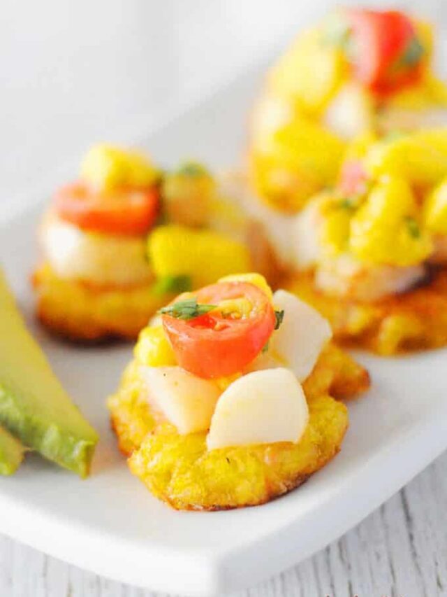 Pan Seared Scallops with Plantains