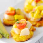 Pan Seared Scallops with Plantains