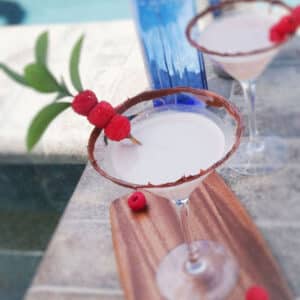 martini by the pool