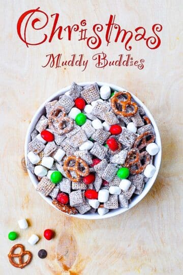 Christmas Muddy Buddies | Lizzy Loves Food