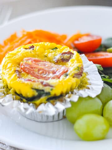 Bacon-and-Egg-Muffins on plate