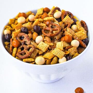 bowl of Gluten-Free Chex Mix