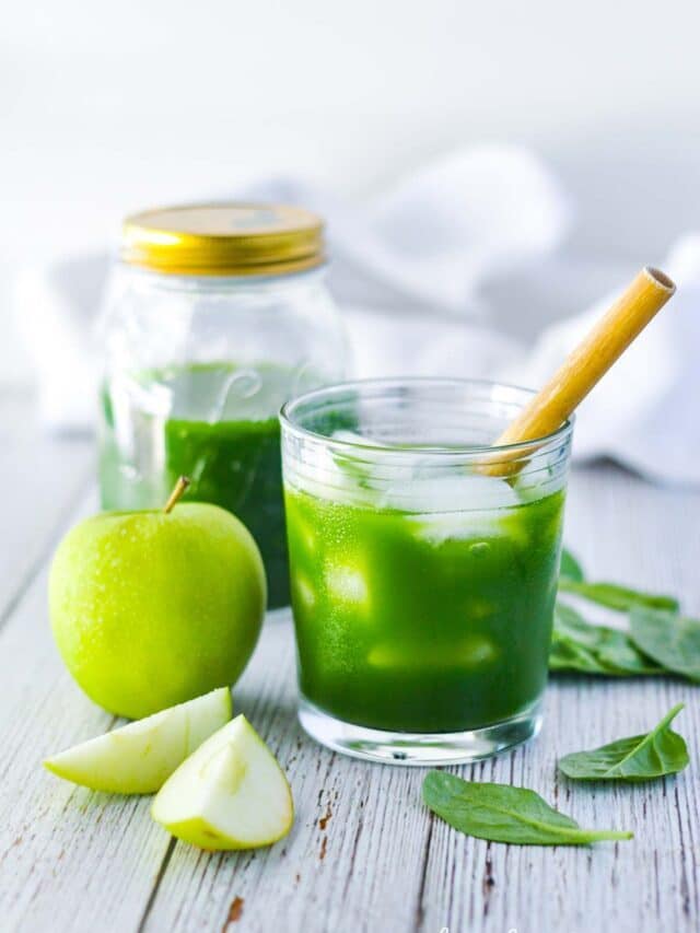 Juice Green Apple & Spinach For Cold Press