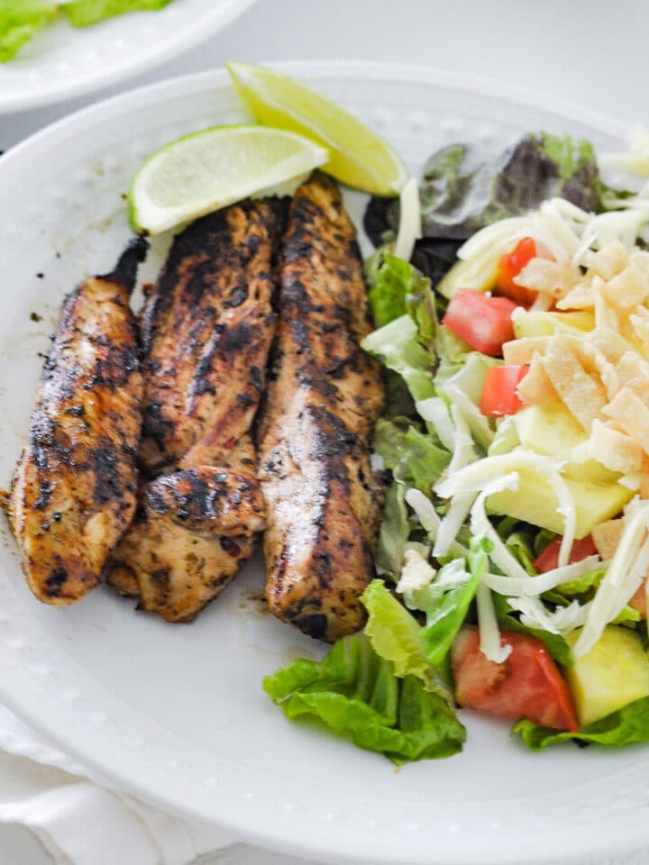 Mexican Marinade Chicken on a plate