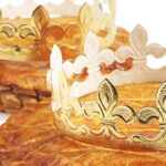 Galette des Rois a FRENCH KING CAKE with crowns