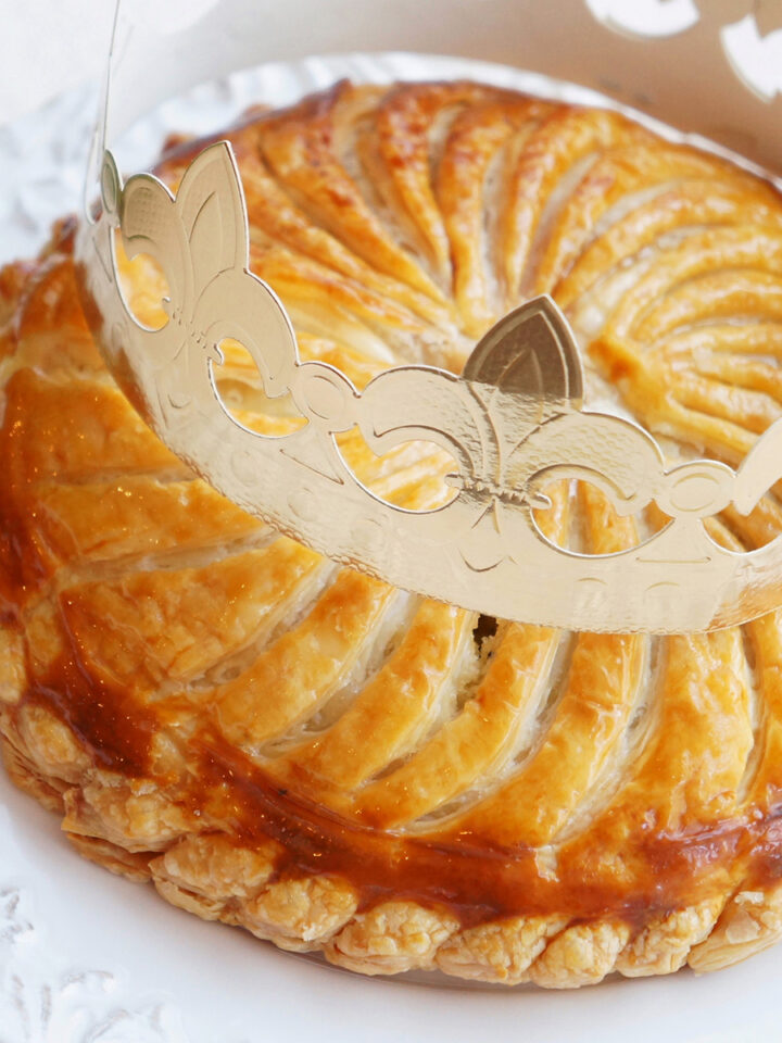 Galette des Rois a FRENCH KING CAKE with crown