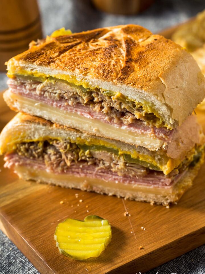 Cuban Sandwiches on the table